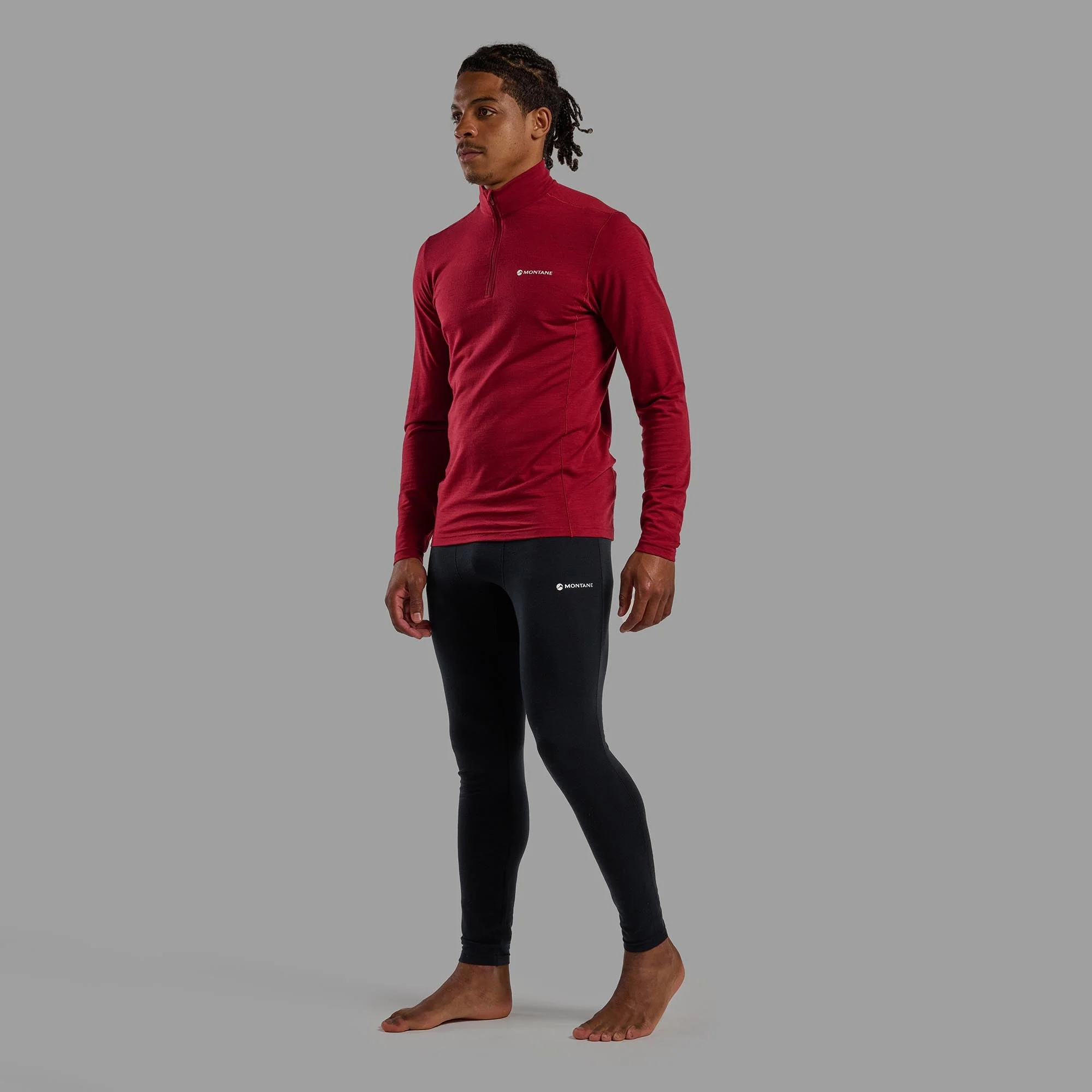 Montane Men's Malli Long Sleeve Zip Merino T-Shirt - Image 8