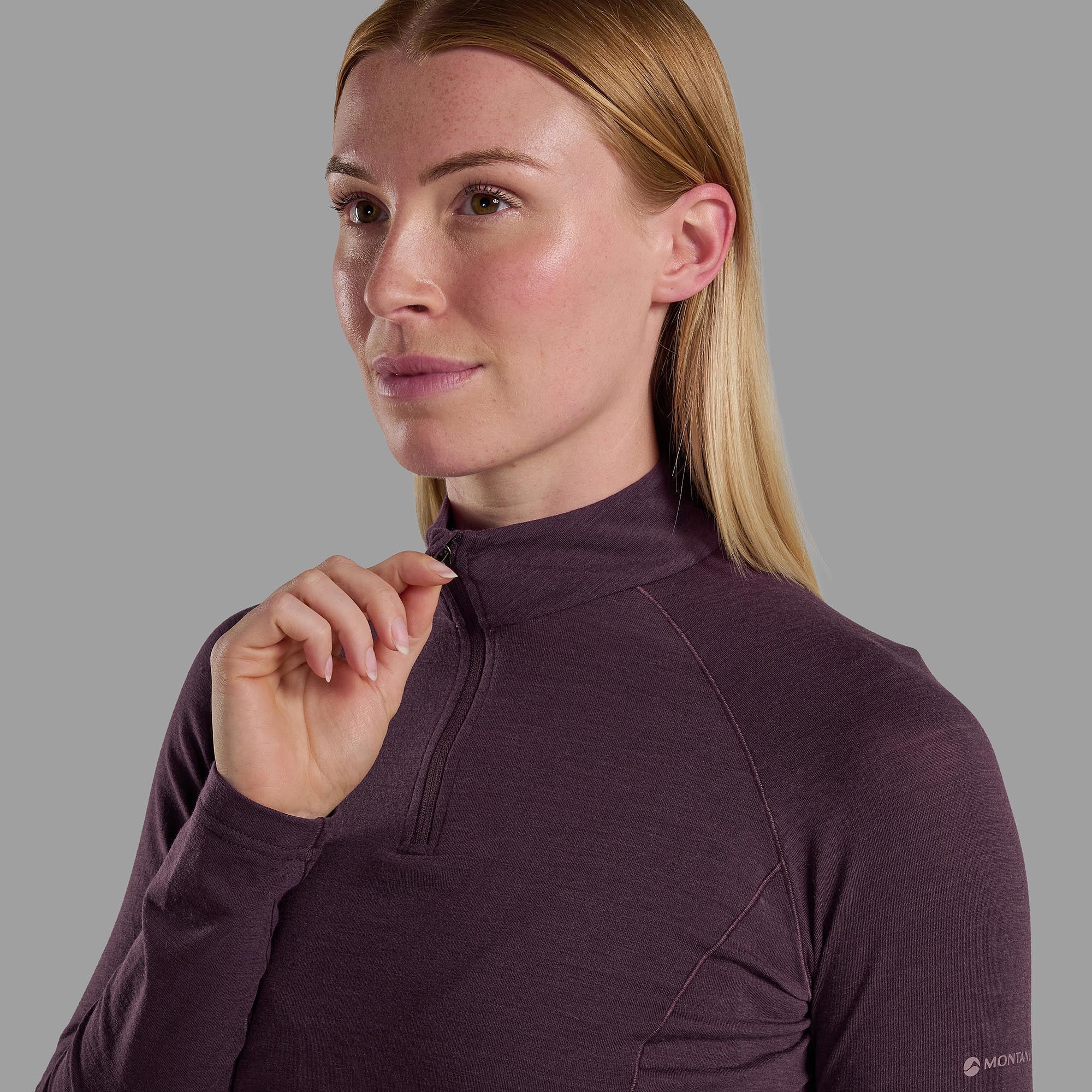 Montane Women's Malli Long Sleeve Zip Merino T-Shirt - Image 8