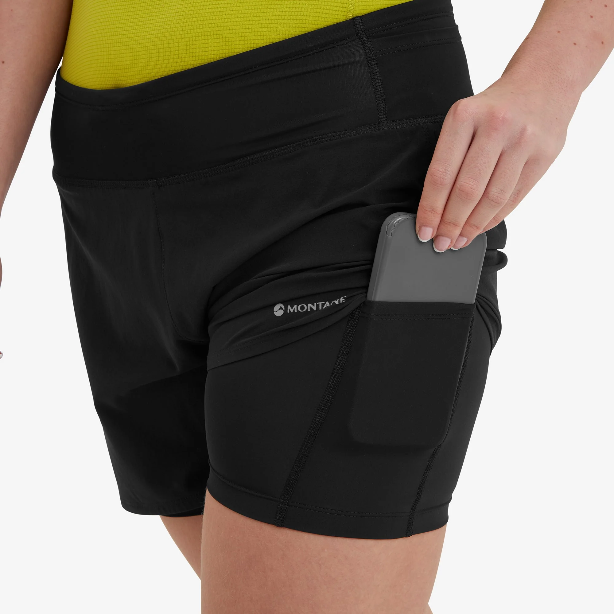 Montane Women's Slipstream Twin Skin Trail Running Shorts - Image 9
